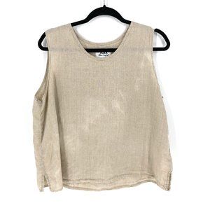 Flax | Cream Linen Tank Top Size M